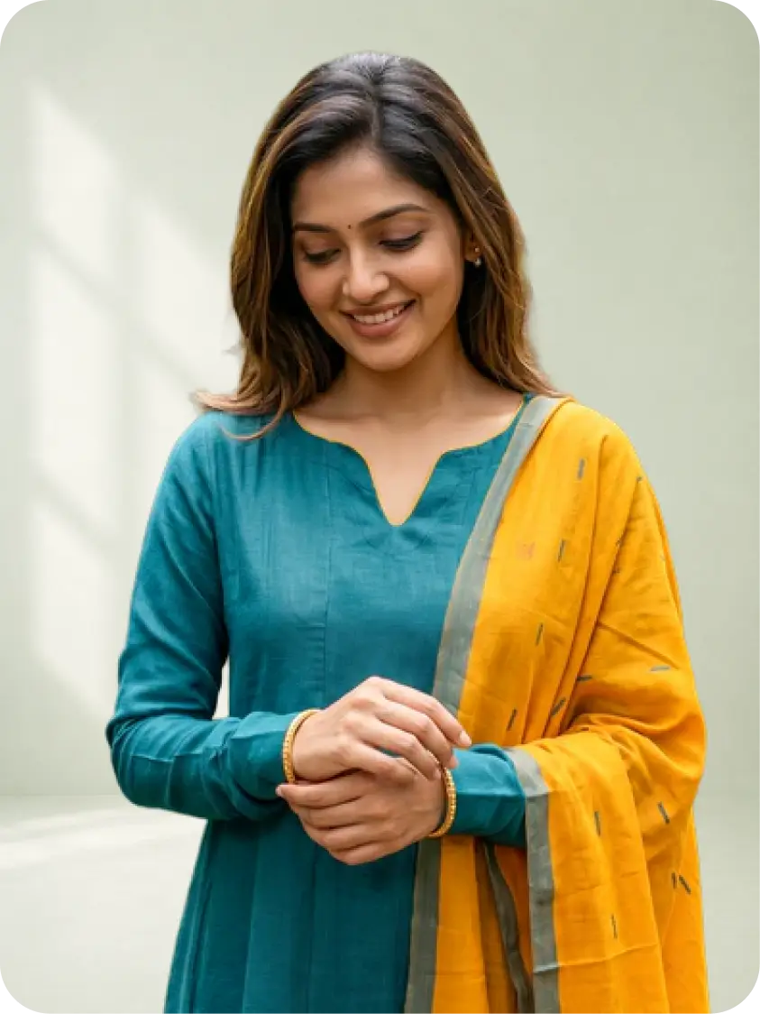 Cotton Kurta Set